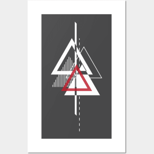 Minimal geometric illustration Posters and Art